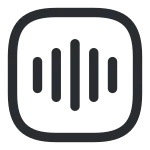 Voice Square SVG Icon